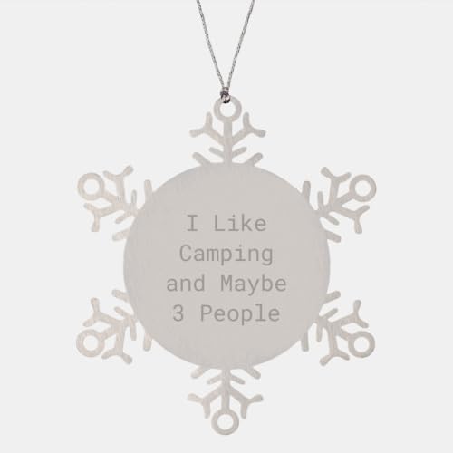 Camping Snowflake Ornament for Family Treasure Christmas Unique Gift image 4
