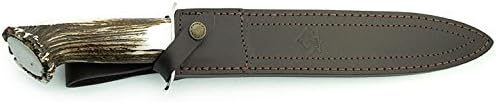 Puma IP El Gamo Staghorn Handle Spanish Made Hunting Knife With Leather Sheath