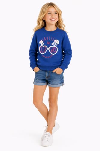 Image of DYCA By Bodycare Girls Full Sleeve Sweatshirt | Round Neck Comfortable Regular Fit | Casual Sweatshirt for Kids Everyday Wear