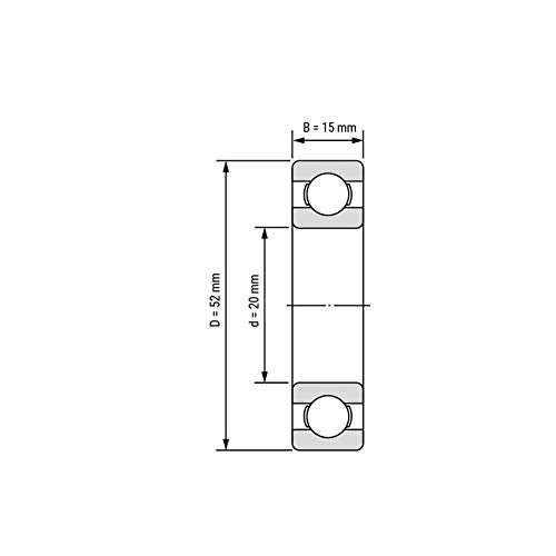 Roulement 6304 pour éliminer les vibrations du vilebrequin