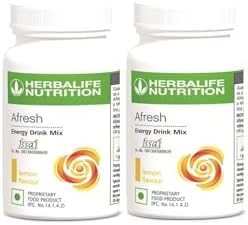 Herbalife HN Nutrition Afresh Energy Drink (Lemon Flavour, 50 g) -Combo Pack of 2