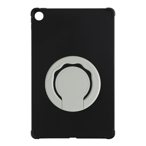 Coque Oppo Realme Pad 10.4 2021 antichoc en TPU noir avec support rotatif 360