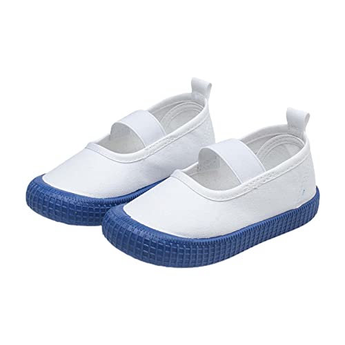 Toddler Baby Girls Canvas Shoes Slip On Sneakers Kids Mary Jane Shoes Tennis Shoes Loafers for Little Kids Flat