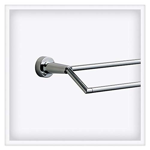Image of Delta Faucet 77125 Compel 24 inch Bath Hardware Accessory Double Towel Bar Rack, Polished Chrome