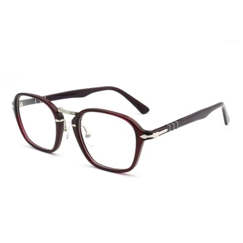 Monture de lunettes en acétate Café 1054 le style luxe idéal pour le bureau