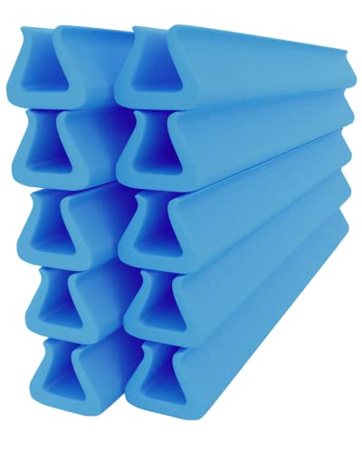 10x Foam Hand Rail, Door Frame & Spindle Protection - 2 mt 45mm x 60mm | Heavy Duty Lightweight Foam Flexible Protection | TRIOPLUS
