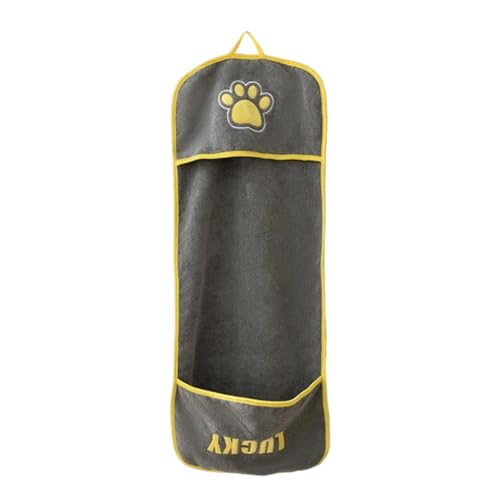 Trockenhandtuch für Hunde – Hundebadetuch mit Eingrifftaschen | Hundezubehör zum Reinigen, Massieren, Pflegen, Baden, Duschen, Badezimmer, tägliche Pflege, Hygiene, Katzen, Welpen