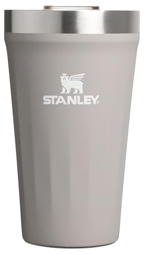 Image of STANLEY Everyday Tumbler 16 oz | Press Fit Drink Through Lid | Beverage, Coffee, and Cocktail Cup | Insulated Stainless Steel Wine Glass | BPA-Free | Ash