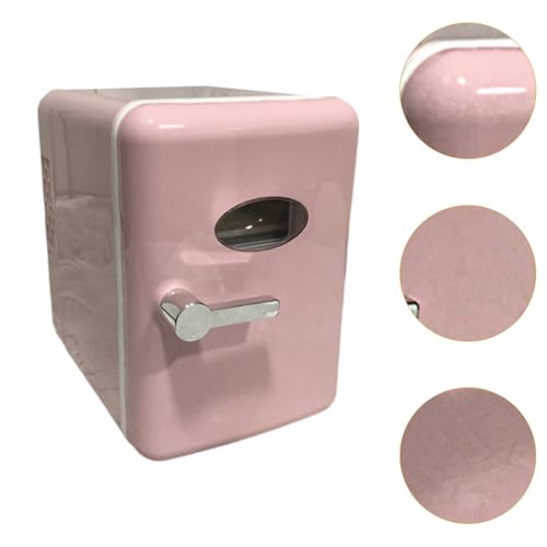 Image of Skincare Fridge Single Door 4L Mini Fridge for Skincare Beauty Makeup Office Pink | Major Appliances | Refrigerators & Freezers | Mini Fridges