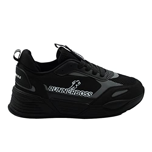 Sneaker noir pour homme actif idéal pour les journées de marche intensive en ville