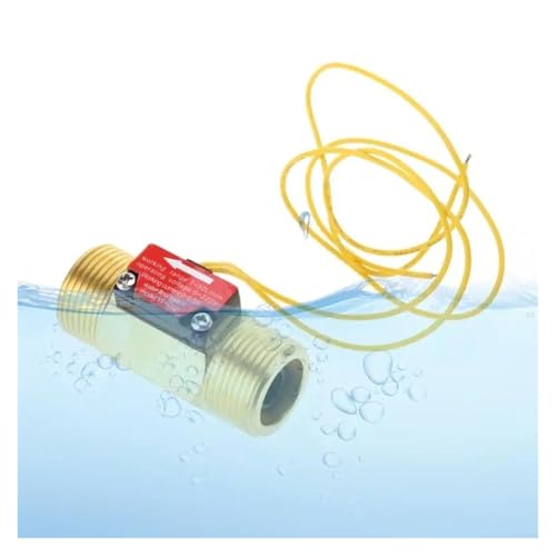 Medidor de caudal de agua latón DN20 sensor de flujo líquido para tuberías domésticas de paso 5