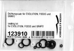 Kit Guarnizioni Per Aerografi Harder &amp; Steenbeck - Per Evolution, Infinity, Grafo E Focus