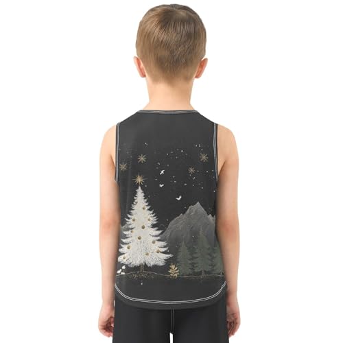 Tree Mountain Birds Boys Tank Tops Quik Dry Toddler Tank Top Undershirts T-Shirts for Boys,3T3