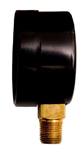 Durachoice 1-1/2" Utility Vacuum Pressure Gauge, Wog, 1/8" Npt Lwr Mount, 30Hg/0Psi Gsad1511-Vupd, Oem #TOP1