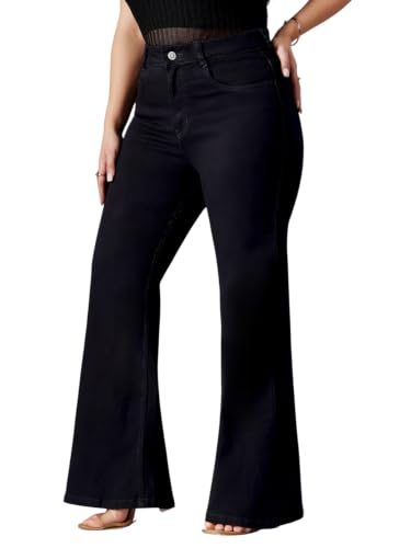 Image of Miss Chase A+ Women's High Rise Regular Stretchable Denim Bootcut Shaping Jeans