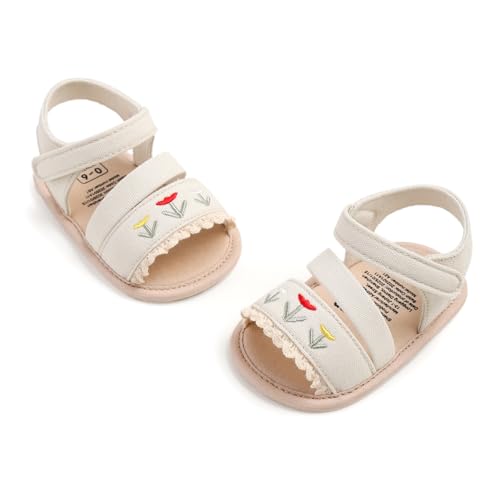 Image of Infant Baby Girls Boys Summer Sandals Premium Unisex Non Slip Rubber Soft Sole Breathable Toddler First Walker Outdoor Beach Shoes