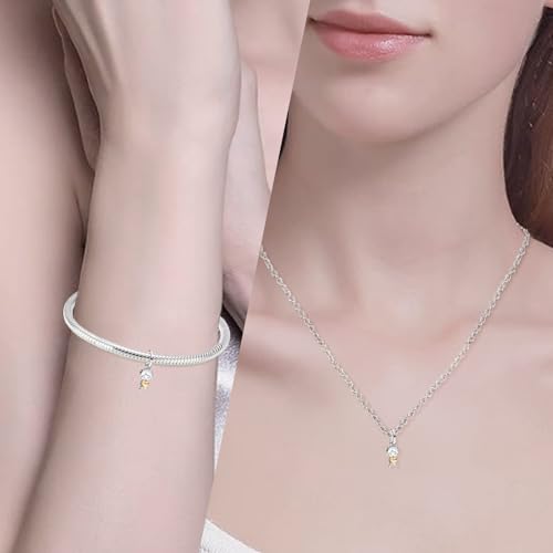 Charms 925 Sterling Silver Love Heart Boys Girls Air balloon Beads Dangle Pendant with 5A Cubic fit for Charm Bracelet for Woman Mother's Day Christmas Birthday Gift2