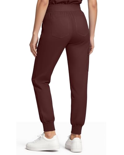 Image of Medical Scrubs for Women Pants, Soft Stretch & Breathable Joggers | Drawstring Womens Scrub Cargo Pants with 5 Utility Pockets, Bottoms Keep 12-Hour Shift Comfort for Healthcare Professionals