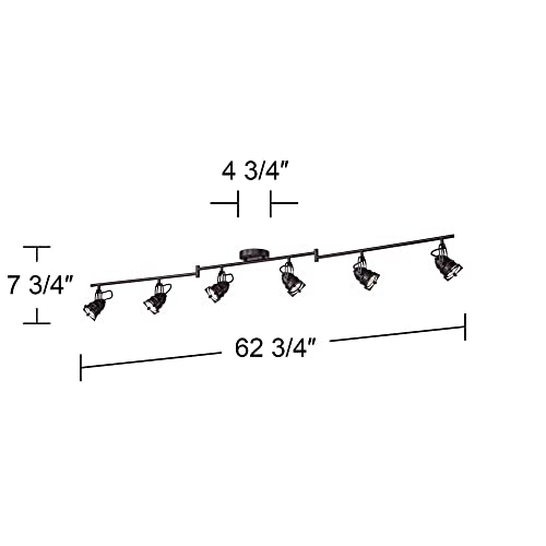 Pro Track Hamilton 6-Light Bronze Swing Arm Led Track Light Kit #TOP3