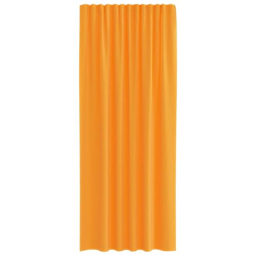 Voilages orange de qualité supérieure en 100% polyester à finition passe-tringle