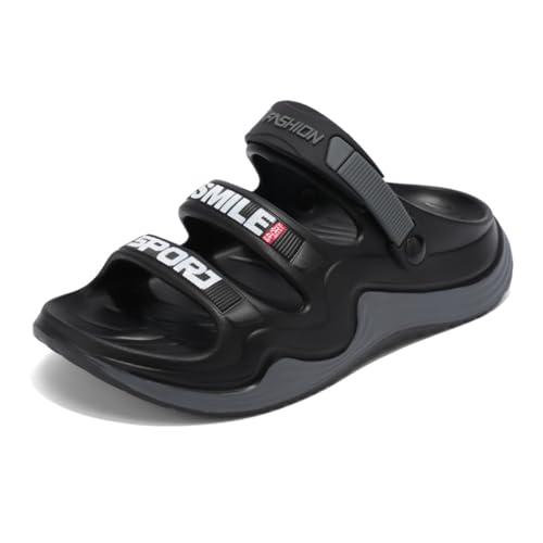 Fashionable and Comfortable Men's Open - Toe Slippers, Made of Lightweight and Soft EVA Material, Cloud - Like Slides, Beach Sandals for Casual Outings and Home Use