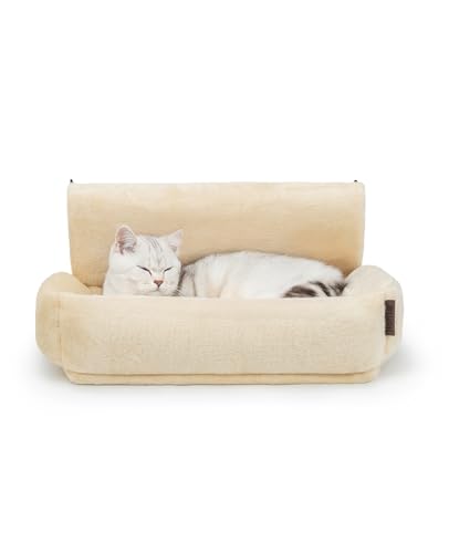 lionto Katzenheizungsliege mit kuscheligem Plüschbezug, warmes Katzenbett zum Einhängen mit Metallhaken für alle gängigen Heizungen, waschbare Katzenhängematte aus gemütlichem Material, beige lionto Katzenheizungsliege mit kuscheligem Plüschbezug, warmes Katzenbett zum Einhängen mit Metallhaken für alle gängigen Heizungen, waschbare Katzenhängematte aus gemütlichem Material, beige