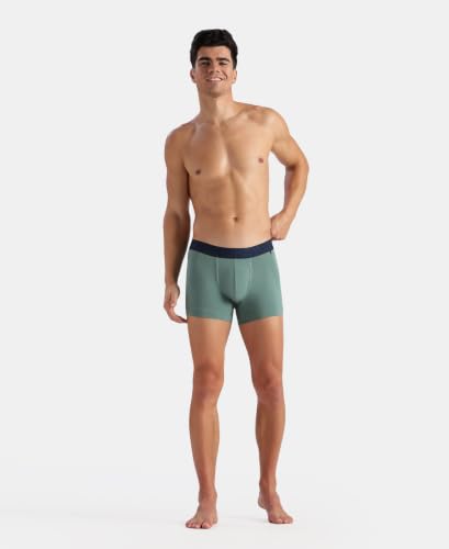 Image of Jockey US60 Men Super Combed Cotton Elastane Stretch Solid Trunk with Ultrasoft Waistband (Pack of 2)
