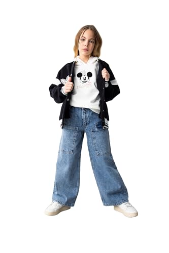 Pantalones deportivos para niña DeFacto de algodón con cintura elástica