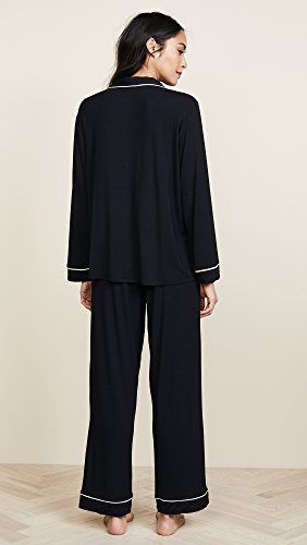 Image of Eberjey Gisele Classic Women's Pajama Set | Long Sleeve Shirt + Long Pants