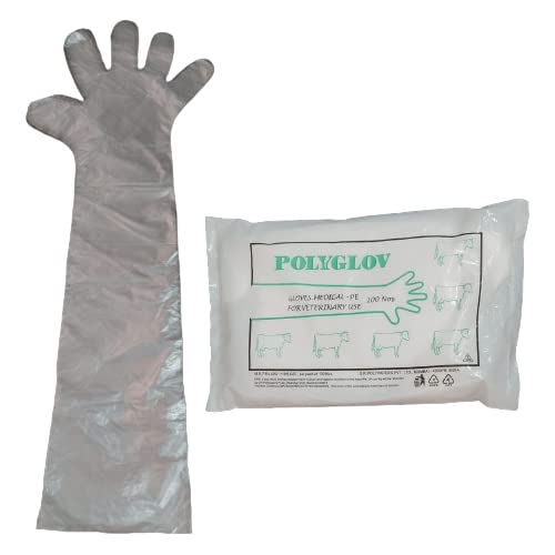 POLYGLOV Veterinary Long Hand Plastic Gloves,Code 702 (Regular, Pack of 400 pcs (200 Pairs)) (B09SVKYGK8) Amazon Price History, Amazon Price Tracker