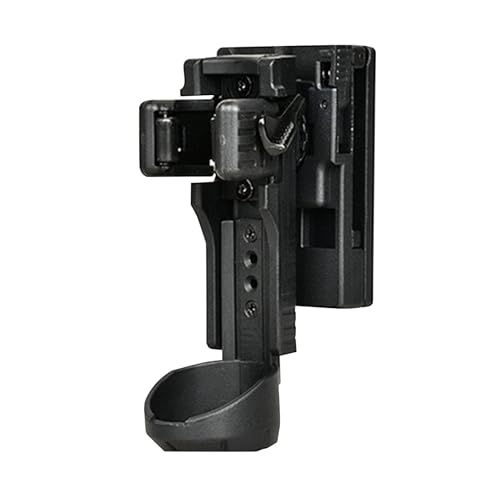 Zwpontia Funda de linterna para cinturón, soporte multiusos para cinturón de linterna de liberación rápida, funda portátil para linterna para sheriffs, guardia de seguridad