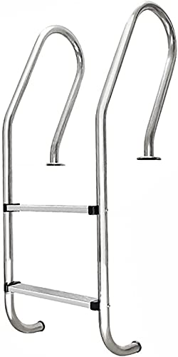 Escalera para piscina con pasamanos de acero inoxidable 304 miniatura 1