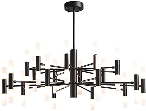 Lustre acrylique noir 10 lumières pour transformer votre salon sombre en espace chaleureux