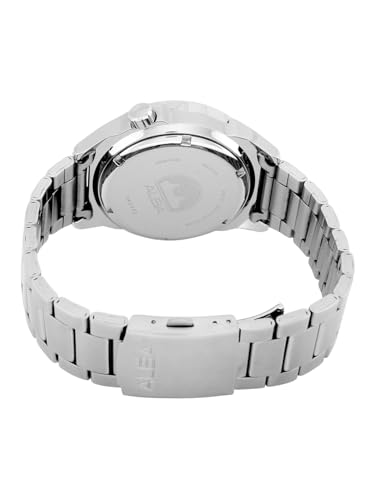 ALBA Stainless Steel Men's Analog Wristwatch Al4443X1, Dial Color-Green, Band Color-Silver - Image 6