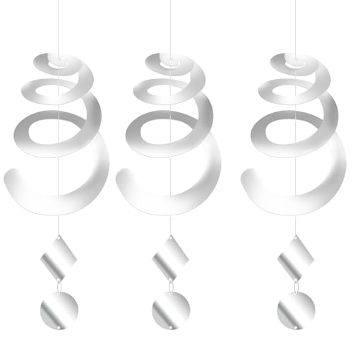 LUKDUNG 3 Stück Windspirale Vogelabwehr, Reflektierend Vogelschreck...