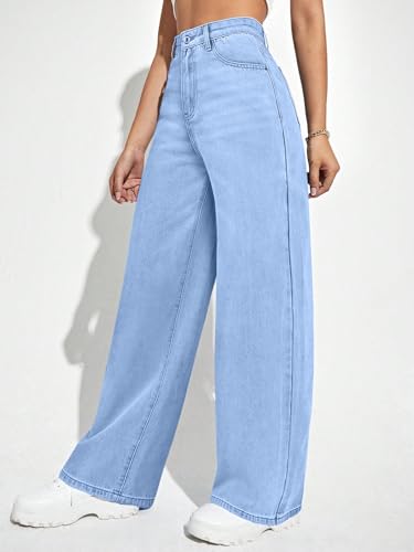 Image of London Hills Women's Relaxed Fit High Rise Jeans || Woman Jean's || Women Baggy Jeans || Jean's for Womens || Loose Jean for Women's || Oversized Woman baggys