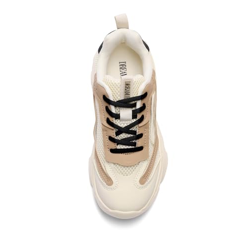 DREAM PAIRS Women's Platform Chunky Fashion Sneakers Jaxon Walking Lace-Up Comfortable Dad Sneakers Workout Sport Work Casual Tennis Shoes4