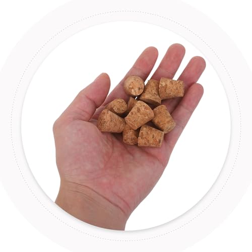 Tapones de corcho de madera beige VANZACK con diseño cónico hermético 5