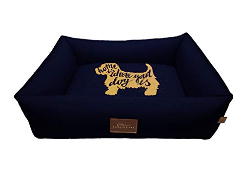 Cama Fábrica Pet para Cães, Médio, Azul