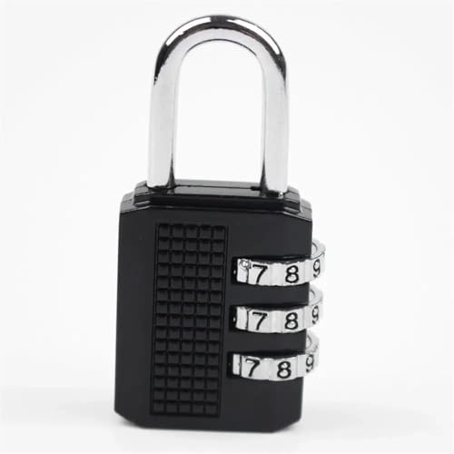 Cadenas combinaison réinitialisable 3 chiffres serrure codée casier - 5