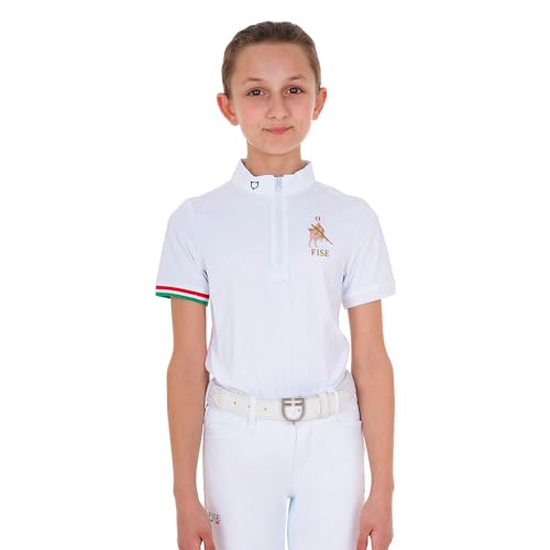 Equestro Competition Fise Junior Short Sleeve Polo 10 Years