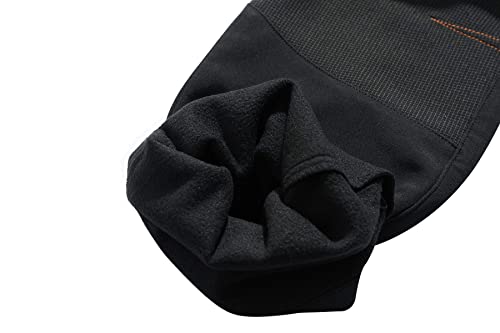 BenBoy Damen Wanderhose Wasserdicht Skihose Softshellhose Winddicht Outdoorhose Winter Warm Gefüttert Trekkinghose Snowboardhose KZ3927W-Black1-M