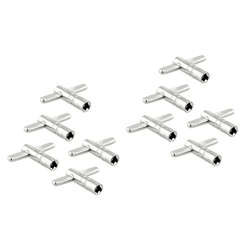 SWOOMEY 2sets Drum Key for Drum Key Tool Set Metal Construction Pack of 5 5pcs*2