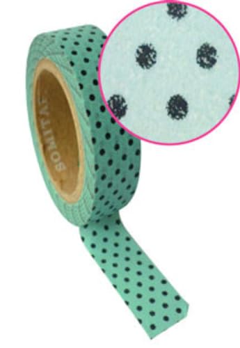 Graine Créative 1 Adhesive Tape Mint Spots 15 x 10 m
