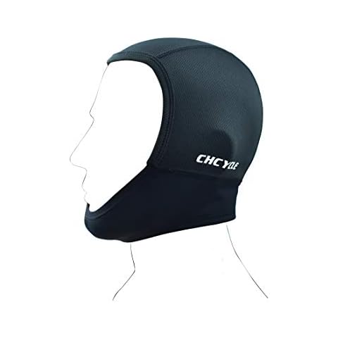 CHCYCLE Motorcycle Helmet Liner Quick Drying Moisture Wicking Under Helmets Outdoor Sport Caps Black Cover