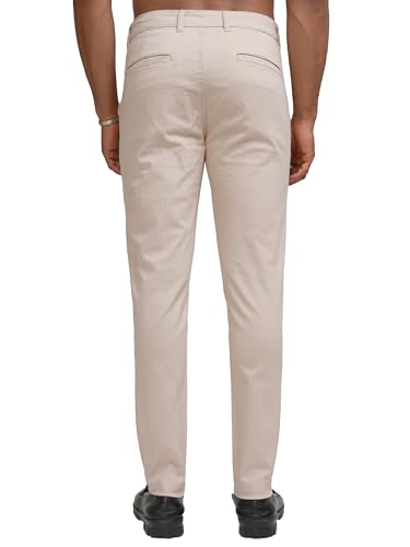 Image of Highlander Men's Slim Fit Formal Trousers | Ankle Length |Smart Trousers for Men | Chino Trousers for Men|Elegant Design | Comfortable Fabric for Daily Work & Formal Occasions