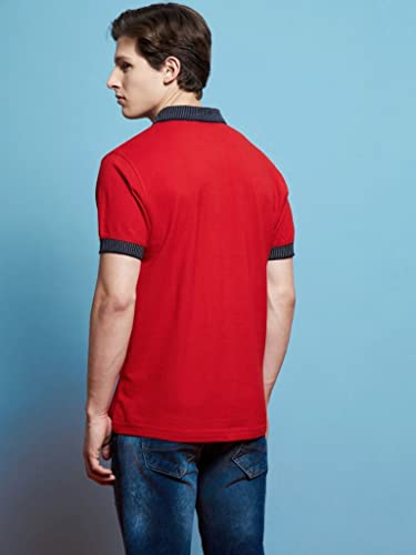 Image of GRECIILOOKS Fitted Half Sleeve T-Shirt | Polo T-Shirt for Men | Plain T Shirt | Casual T Shirt for Men | Men T Shirt