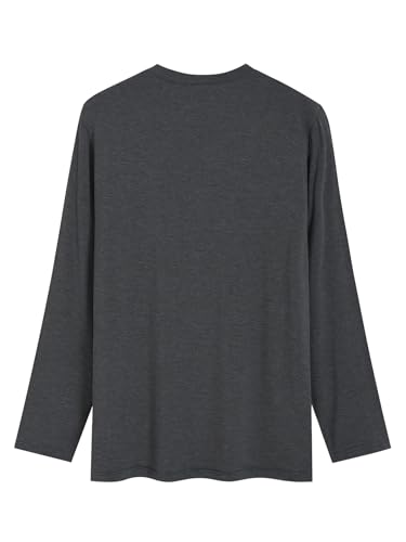 Latuza Men's Bamboo Viscose Pajama Shirt Long Sleeve Soft Sleep Top3