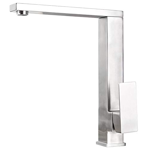 Innovation Lxy Küche Hoher Auslauf Rührgerät Wasserhahn Quadratischer Edelstahl Schwenken Einhand/Hebel Zapfhahn Cover