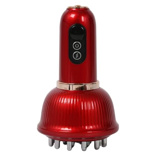 Herramienta de masaje para celulitis con luz roja de 3 modos y 9 niveles con 18 cabezales, máquina inalámbrica para esculpir el cuerpo con calor para piernas, brazos y vientre, rojo